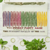 Pin de staart op de ezel theedoek (Gevouwen)