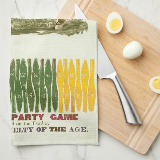 Pin de staart op de ezel theedoek (Quarter Fold)