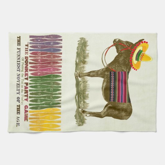 Pin de staart op de ezel theedoek (Horizontaal)