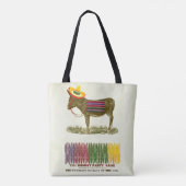 Pin de staart op de ezel tote bag (Achterkant)