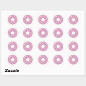 Pin Donut Doughnut Stickers Envelope Favor Seals (Vel)