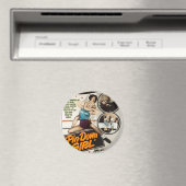 Pin Down Meisje  Lady Wrestlers Poster Magneet (Insitu (Vaatwasser))