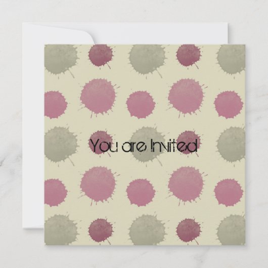 Pin en Green Splash Baby shower Kaart (Voorkant)