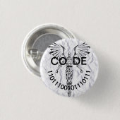 Pin hack - Co_De 11011100101110111 Ronde Button 3,2 Cm (Voorkant /achterkant)