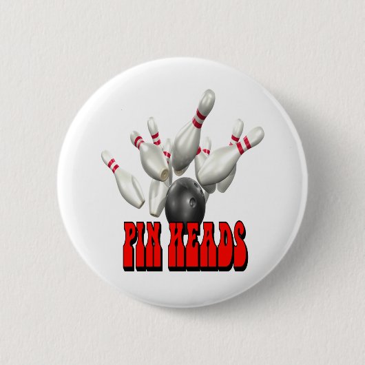 Pin Head Bowling Ronde Button 5,7 Cm (Voorkant)