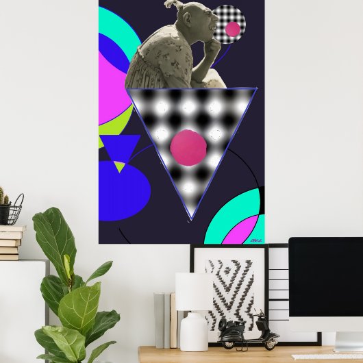 Pin het ijs op de samenleving poster (Thuiskantoor)