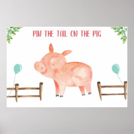 Pin het Poster van het varken van het varken van j