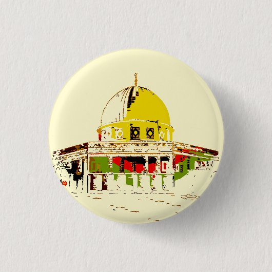Pin Jerusalem's Beauty: Koepel van de Rots Button (Voorkant)