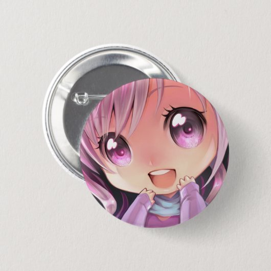 Pin Kawaii Lilac Ronde Button 5,7 Cm (Voorkant /achterkant)