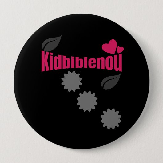 Pin Kibiblenou Ronde Button 4,0 Cm (Voorkant)