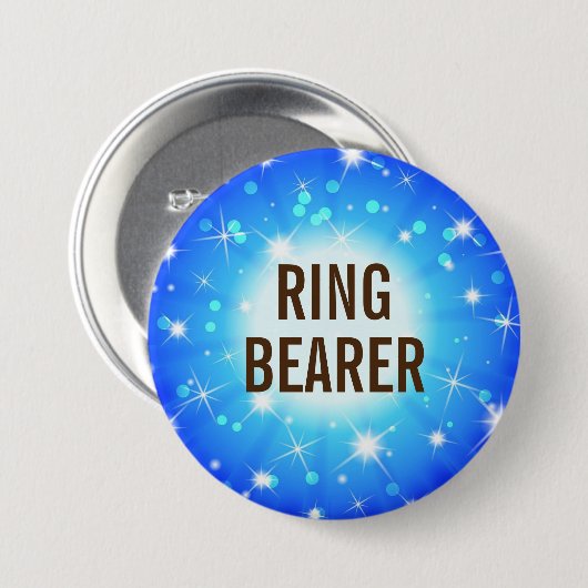 Pin/knop van de ringdrager ronde button 7,6 cm (Voorkant /achterkant)