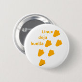 pin linux ronde button 5,7 cm (Voorkant /achterkant)