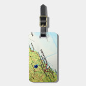 Pin Map of Hong Kong Bagagelabel (Voorkant verticaal)