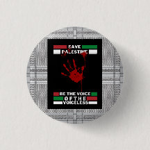 Pin met vrije Palestijnse knoop in het thema Pales