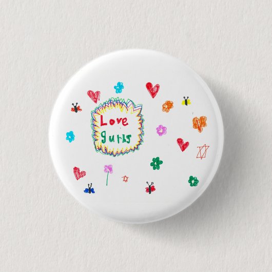 Pin of Love Ronde Button 3,2 Cm (Voorkant)