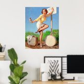 Pin omhoog bij bushalte poster (Thuiskantoor)