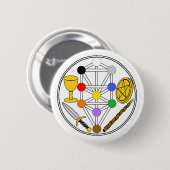 Pin-on Badge - Ceremonial Magick Ronde Button 5,7 Cm (Voorkant /achterkant)