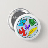 Pin-on-badge - Natuur studies Ronde Button 5,7 Cm (Voorkant /achterkant)