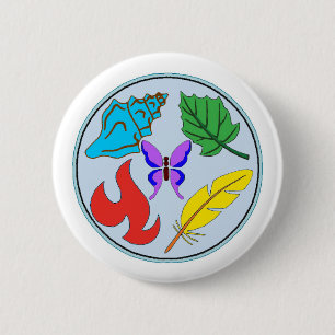 Pin-on-badge - Natuur studies Ronde Button 5,7 Cm