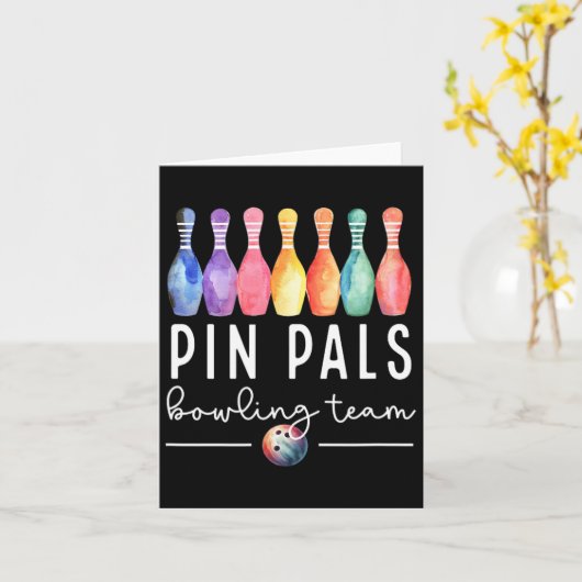 Pin Pals Bowling Ball Grappige Vrouwen Matching Bo Kaart (Gele Bloem)