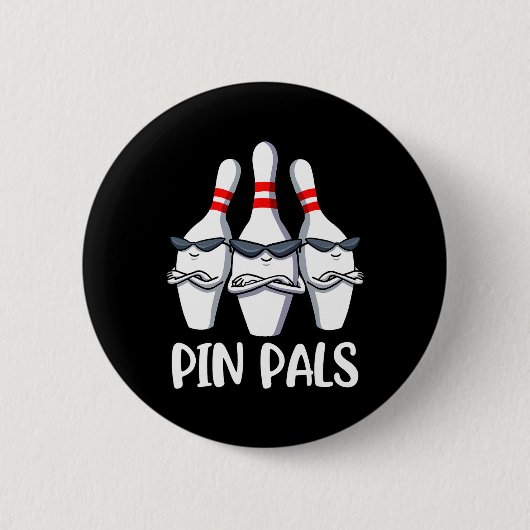 Pin Pals Bowling Ronde Button 5,7 Cm (Voorkant)