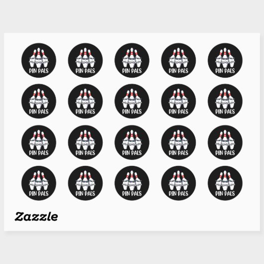 Pin Pals Bowling Ronde Sticker (Vel)