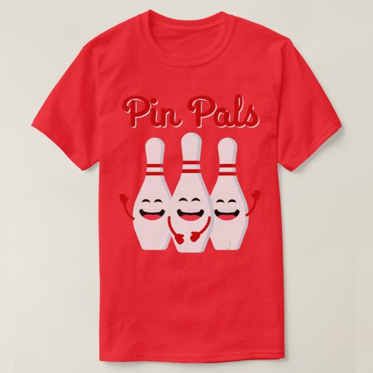 Pin Pals Cute Bowling Shirt For Men Women And Kids (Design voorkant)