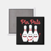 Pin Pals Cute Bowling voor mannen en Kinderen Magneet (Voorkant / Achterkant)
