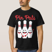 Pin Pals Cute Bowling voor mannen en Kinderen T-shirt (Voorkant)