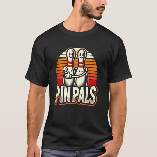 Pin Pals Funny Bowling T-shirt (Voorkant)