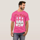 Pin Pals Schattige bowlen voor en T-shirt (Voorkant volledig)