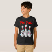 Pin Pals Schattigee bowling Shirt voor mannen vrou (Voorkant volledig)