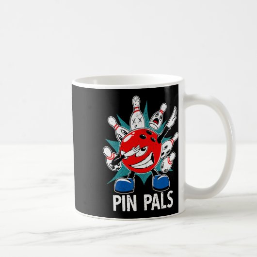 Pin Pals voor Bowlers Funny Bowling 1 Koffiemok (Rechts)