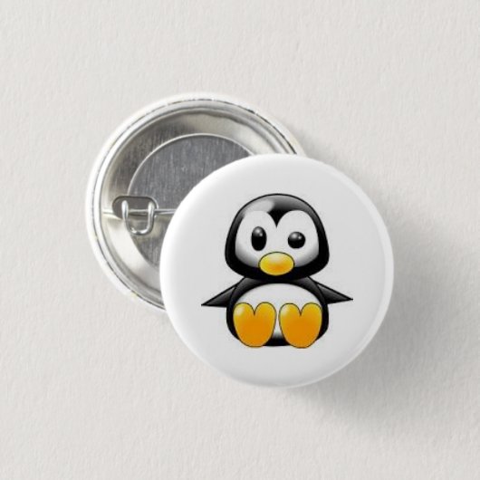 pin pinguino animado ronde button 3,2 cm (Voorkant /achterkant)
