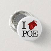 Pin “Poe Heart” Ronde Button 3,2 Cm (Voorkant /achterkant)
