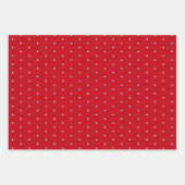 Pin Polka stippen rood, wit en zwart Inpakpapier Vel (Voorkant)