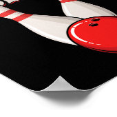 Pin Pushers Bowling Pins Ball Bowling Speler Poster (Hoek)