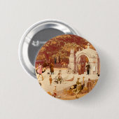 Pin Redondo De 2 Pulgadas Os Avestruzes de Ponte Ronde Button 5,7 Cm (Voorkant /achterkant)