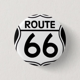 Pin "ROUTE 66" Ronde Button 3,2 Cm