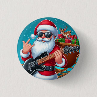 Pin Santa Claus Ronde Button 3,2 Cm