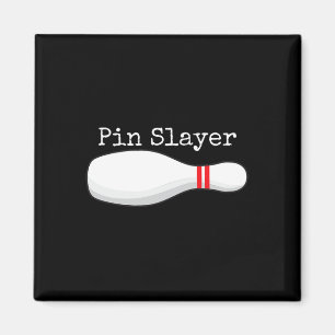Pin Slayer Bowling Graphic Strikes Kalkoenen T Magneet