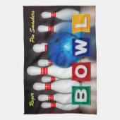 Pin Smashers Bowling Theedoek (Verticaal)