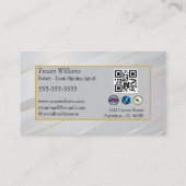 Pin Striped Notional Services Visitekaartje (Achterkant)