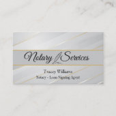 Pin Striped Notional Services Visitekaartje (Voorkant)