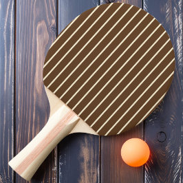 Pin-Striping Diep bosbruine kleur Tafeltennisbatje