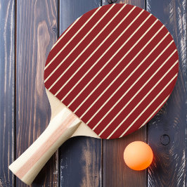 Pin-Striping Diep Kersenrode Kleur Tafeltennisbatje