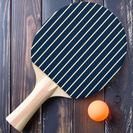 Pin-Striping Diepzee Blauw Kleur Tafeltennisbatje