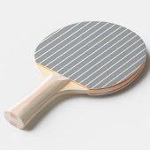 Pin-Striping Duif Grijs Kleur Ping Pong Paddle Tafeltennisbatje (Voorkant Gekanteld)