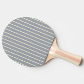 Pin-Striping Duif Grijs Kleur Ping Pong Paddle Tafeltennisbatje (Zijkant)