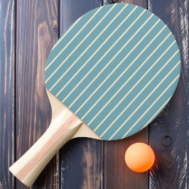 Pin-Striping Warm Aqua Middagkleur Tafeltennisbatje